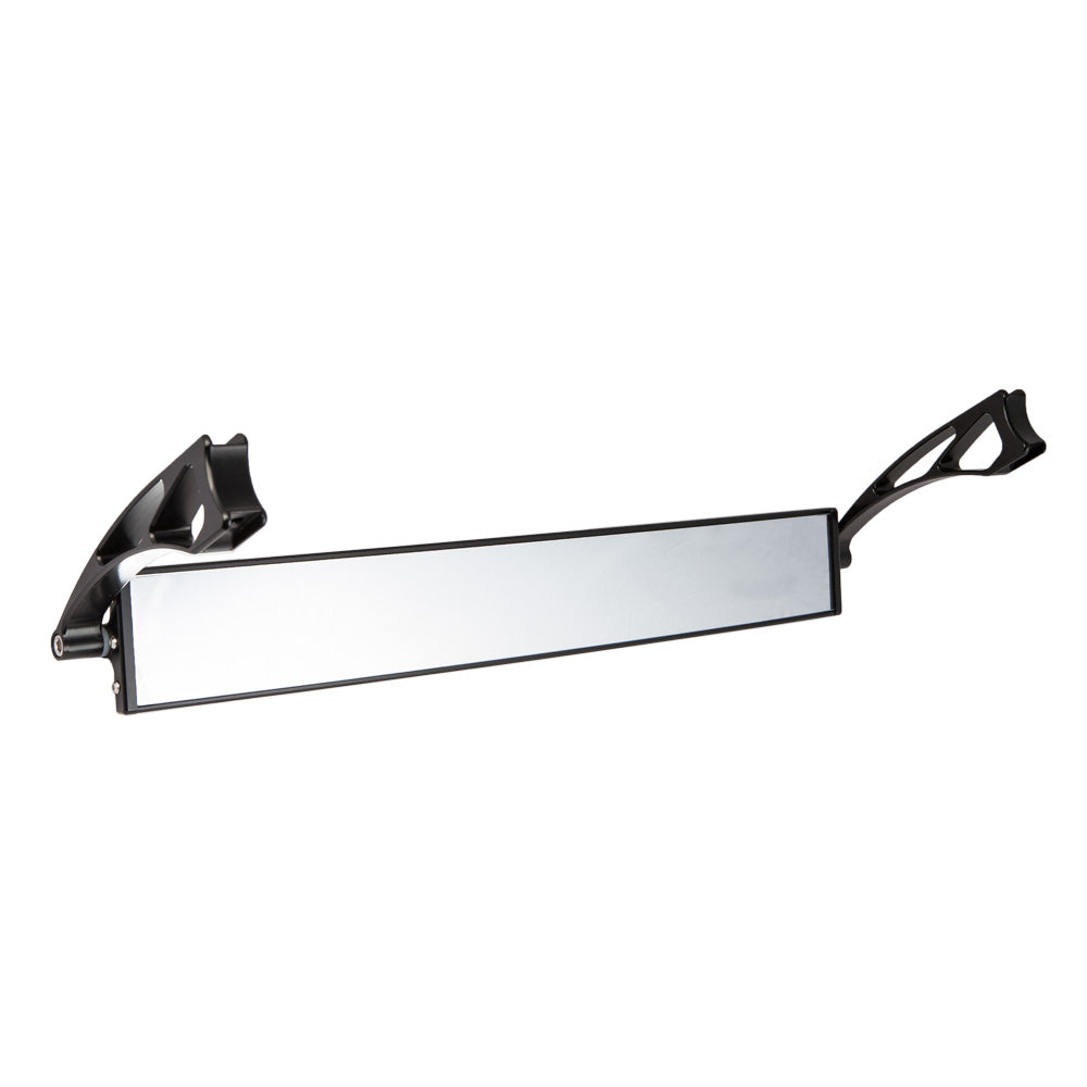 17″ Wide Panoramic Rearview Mirror – 6″ Long Arms Front View