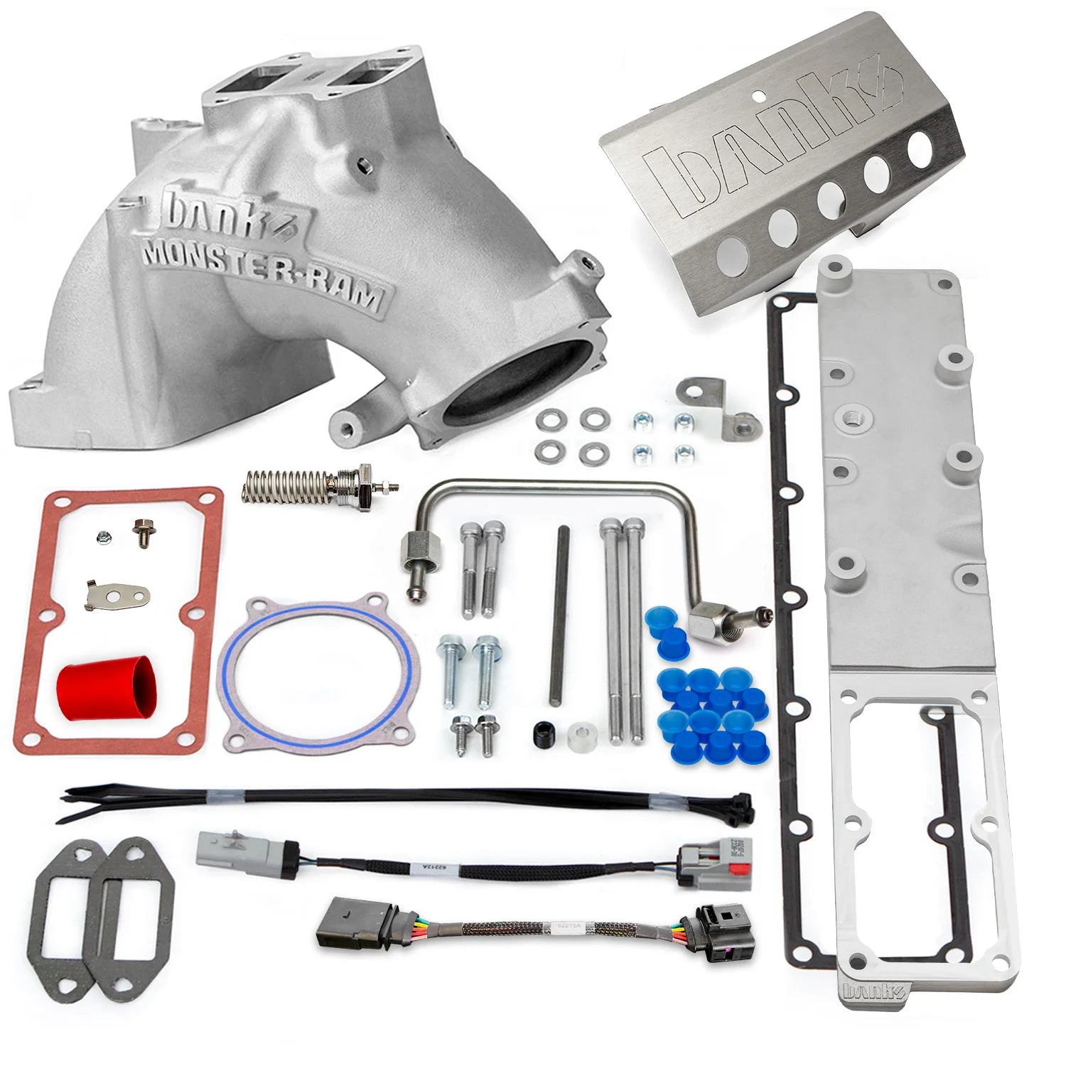 Ram Intake and Killer Grid Heater Upgrade Front View Silver