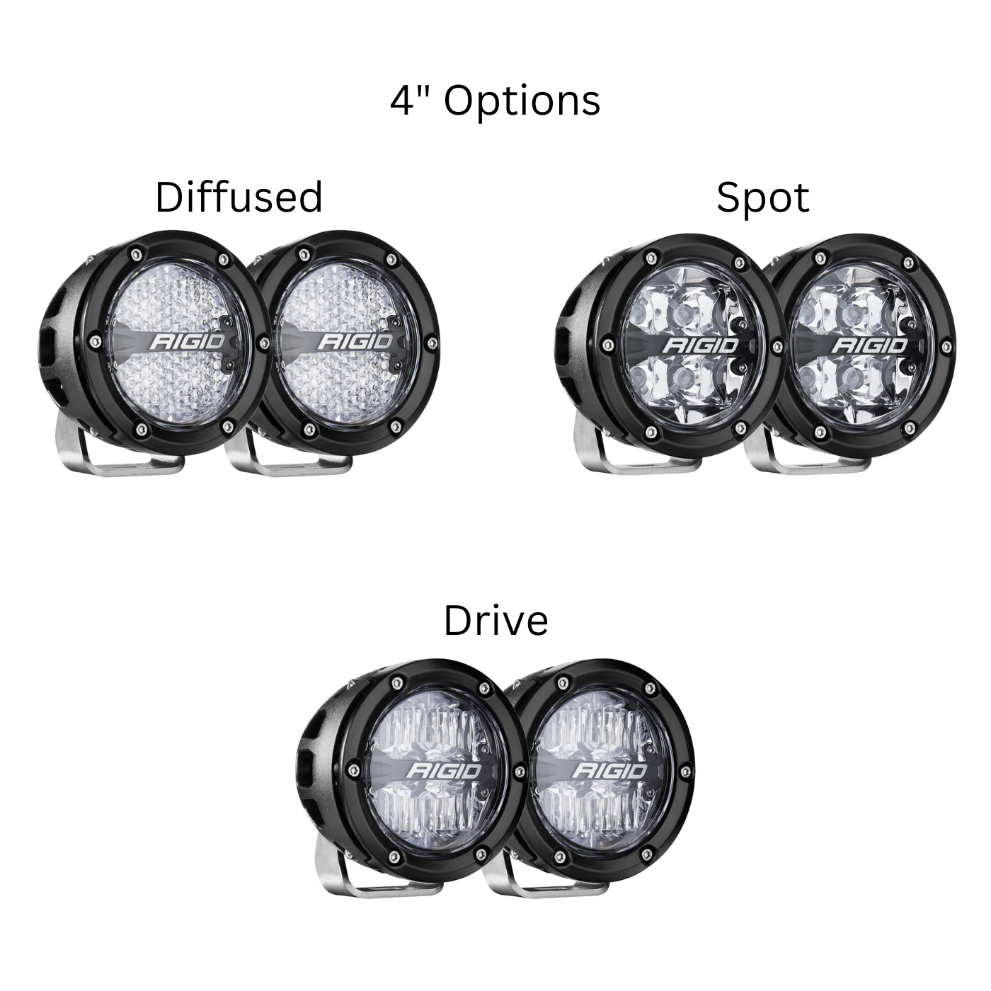 360-Series LED Off-Road Light Kits w/ RGB Backlighting