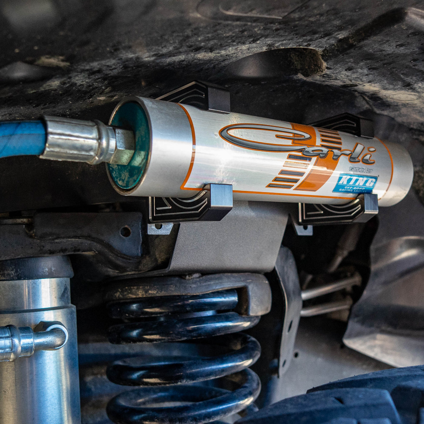 SDHQ Built '14-25 Ram 2500/3500 Billet Reservoir Mounting Kit installed 