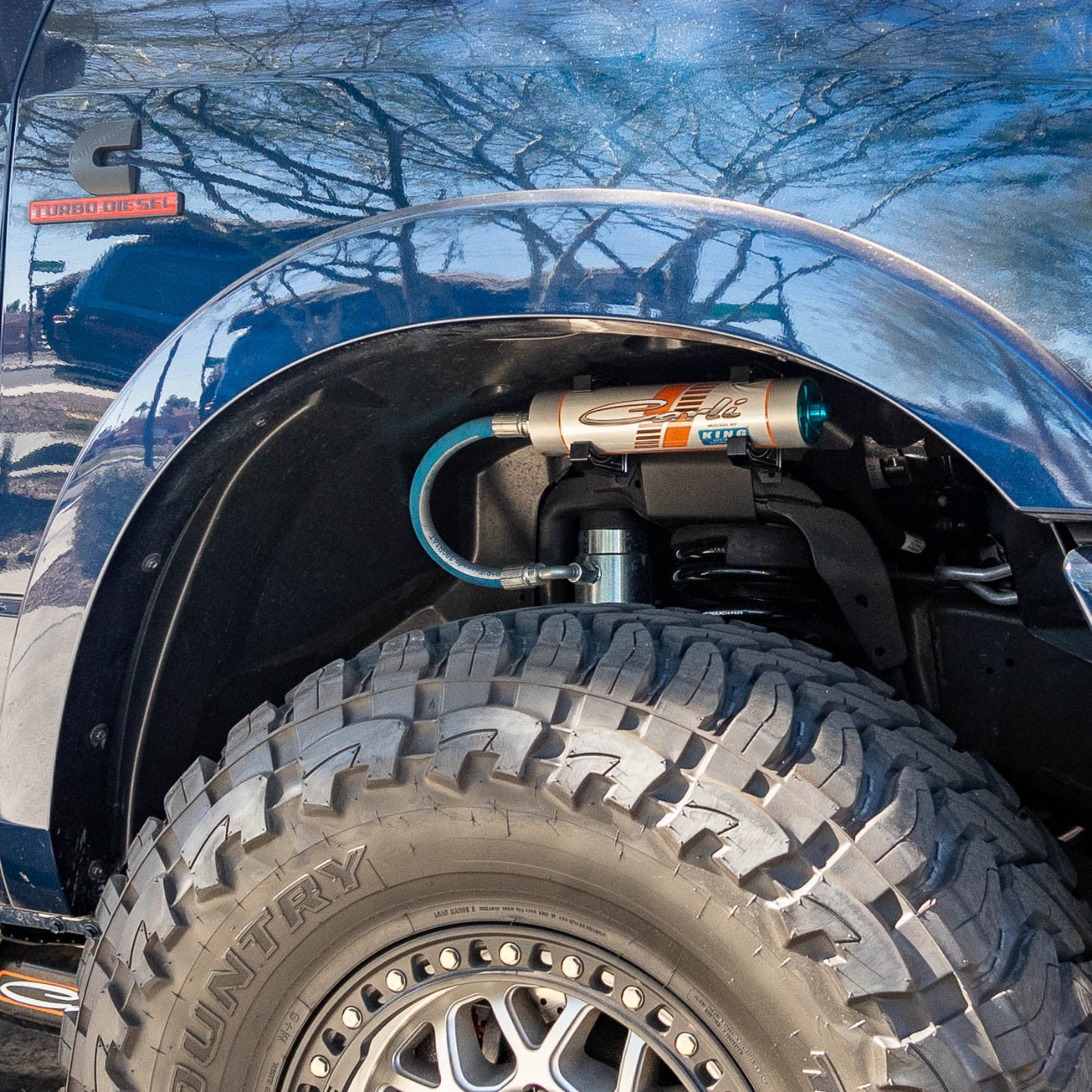 SDHQ Built '14-25 Ram 2500/3500 Billet Reservoir Mounting Kit installed