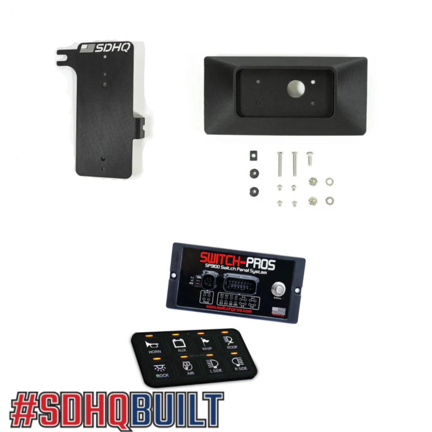 '24 Ford Ranger Complete Switch Pros Kit display of included components