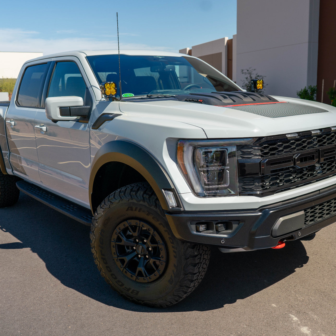 '21-25 Ford Raptor SDHQ Built A-Pillar Light Mounts installed