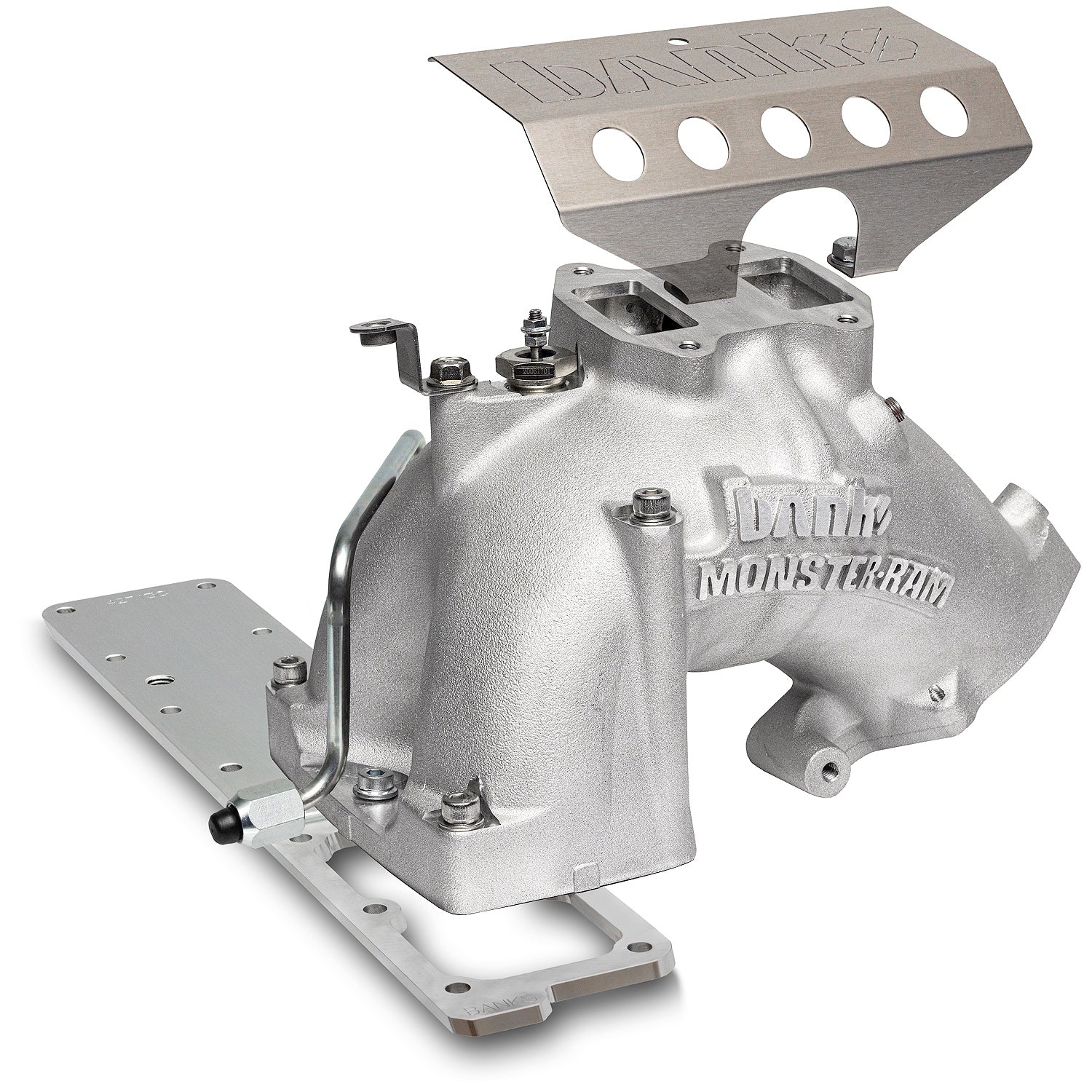 Ram Intake and Killer Grid Heater Upgrade Front View Silver