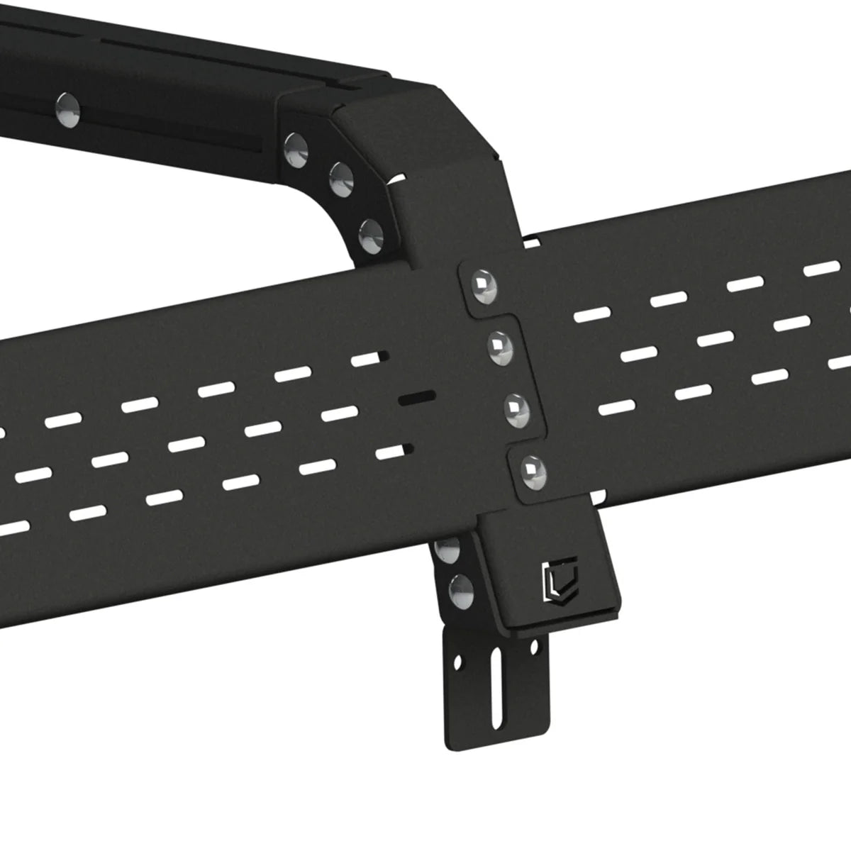 12" UNIVERSAL THORAX OVERLAND BED RACK SYSTEM (ANY TRUCK) Front View