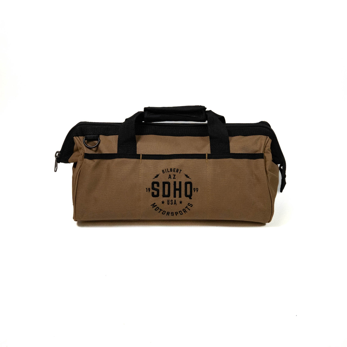 SDHQ America Tool Bag | Tan with Black Embroidery display 