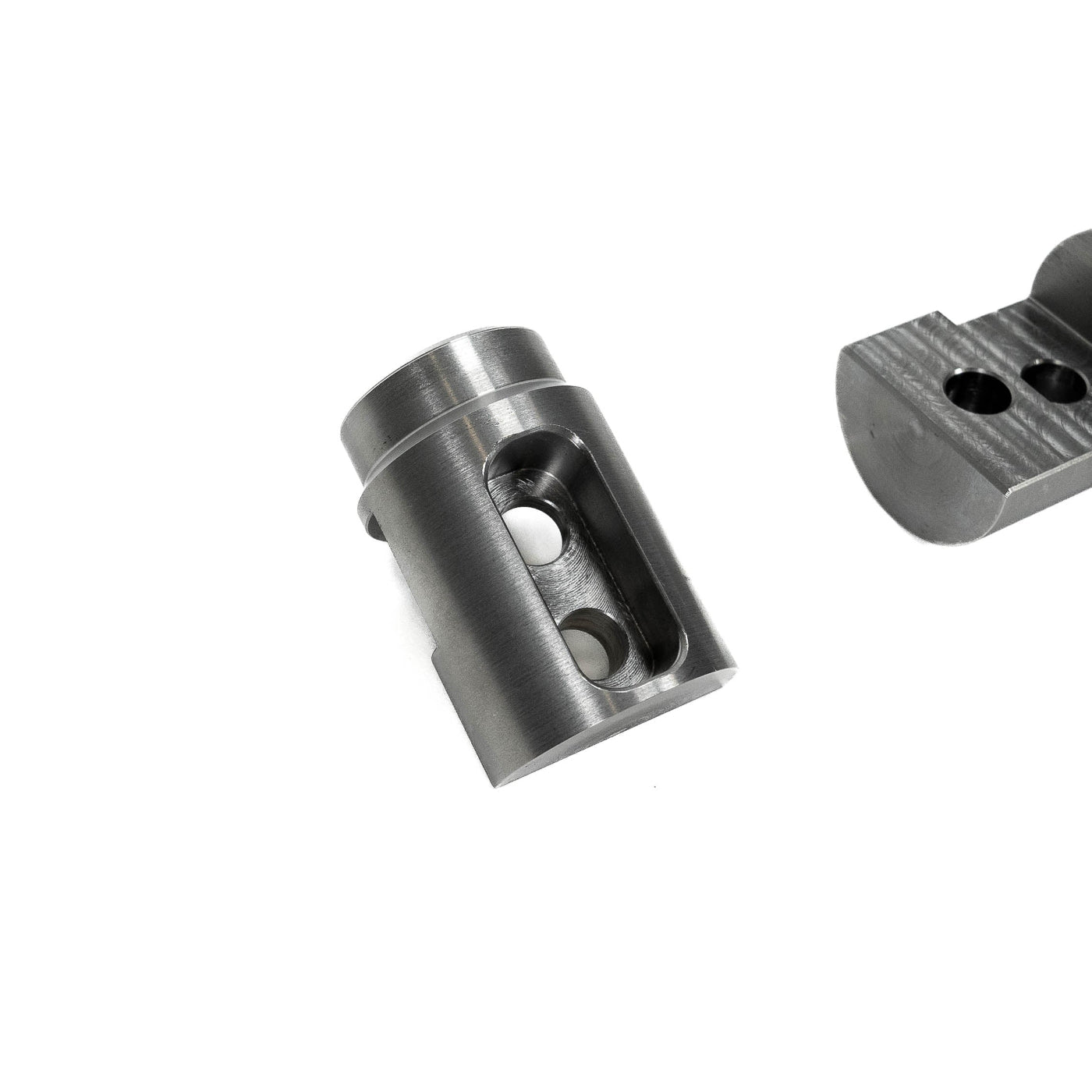 SDHQ Built 1.50" x 0.95" 4130 Billet Tube Clamp display of included parts 