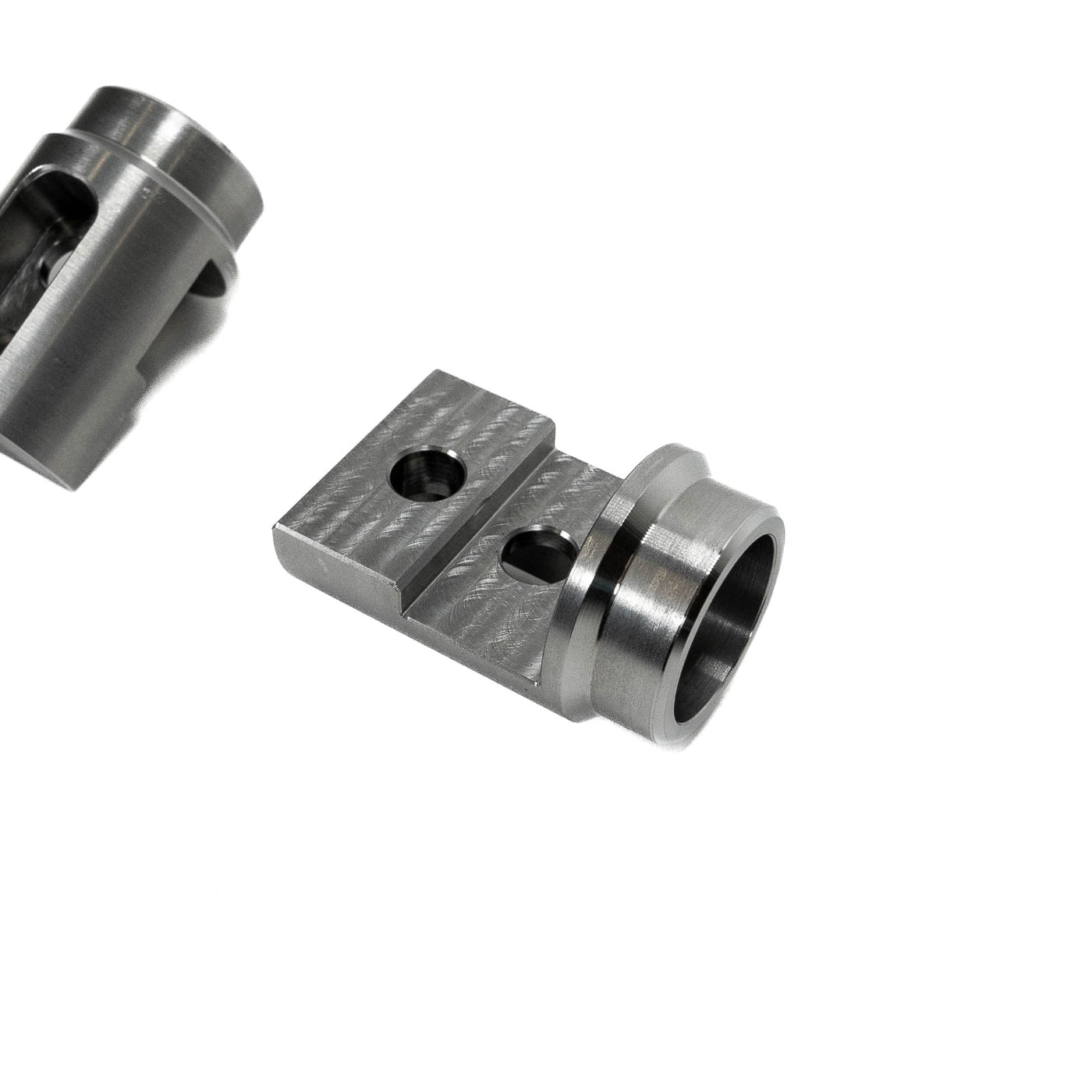 SDHQ Built 1.50" x 0.95" 4130 Billet Tube Clamp display of included parts 