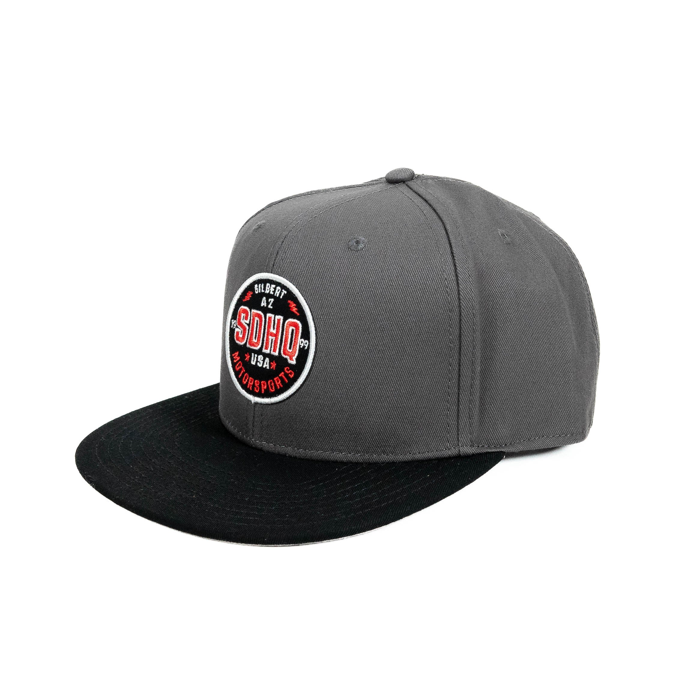 SDHQ Motorsports Gray Snapback Hat
