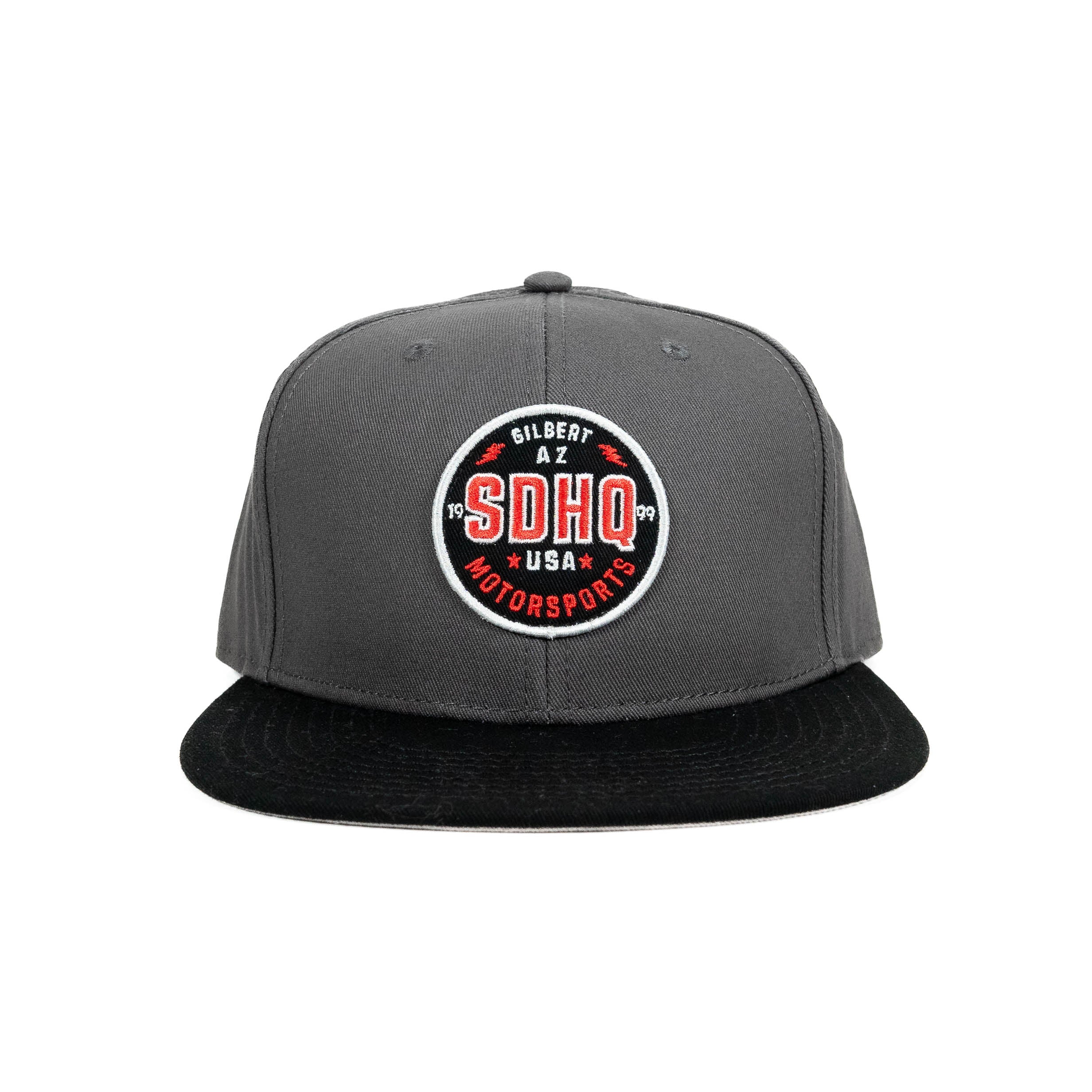 SDHQ Motorsports Gray Snapback Hat