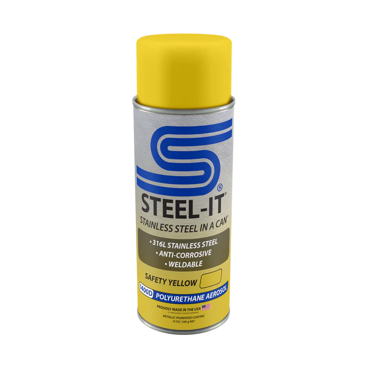 Steel-It 1400 Safety Yellow Polyurethane Topcoat