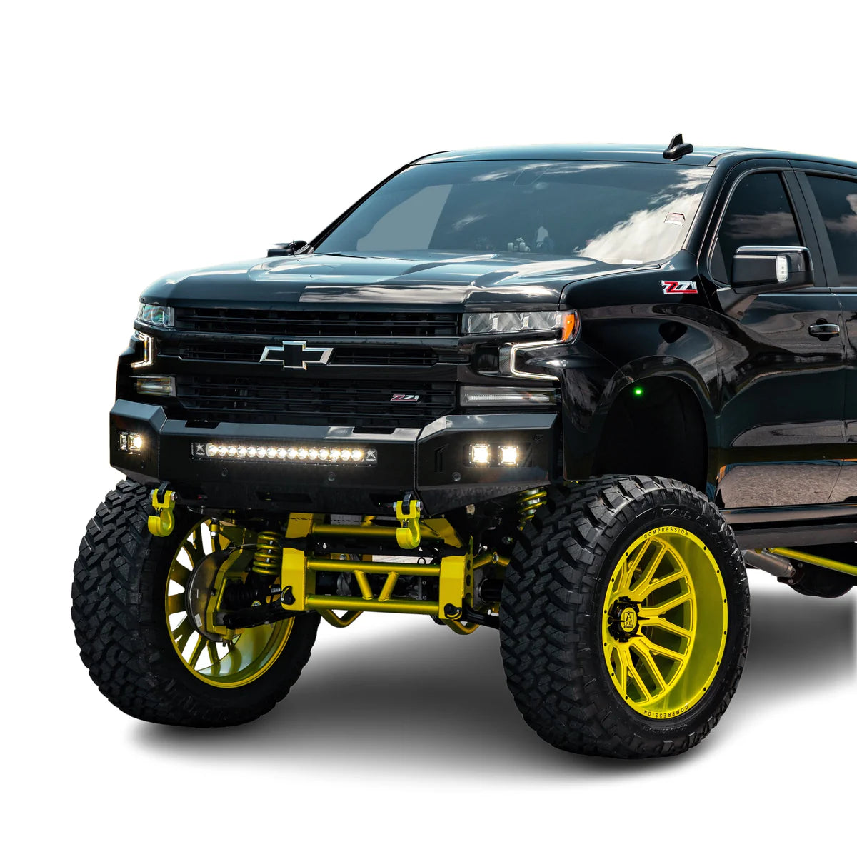 2019-2021 CHEVROLET SILVERADO 1500 OCTANE WINCH BUMPER Front View