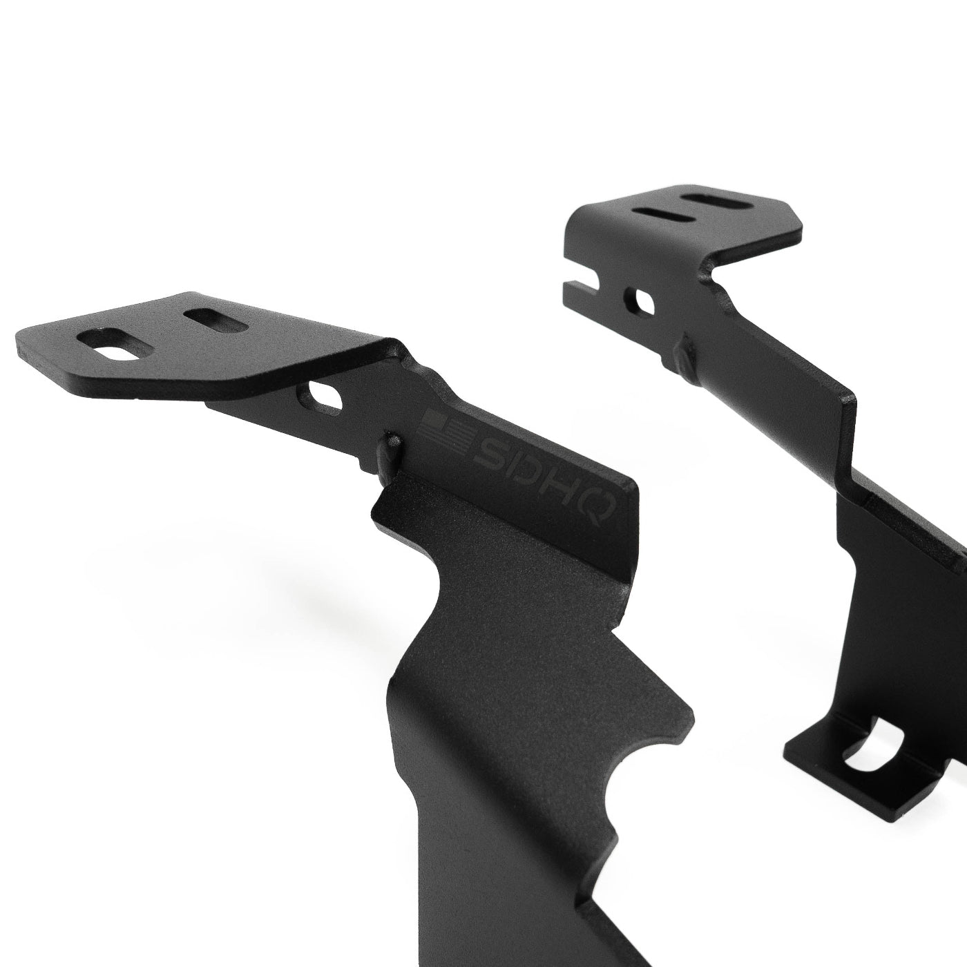 '23-26 FORD SUPER DUTY SDHQ BUILT A-PILLAR LIGHT MOUNTS display of included parts 