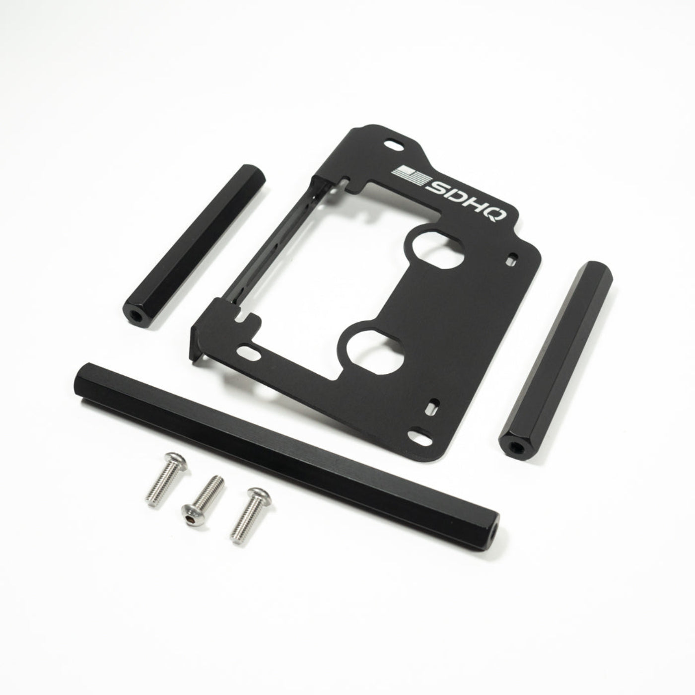 2023-2025 Toyota Sequoia SDHQ Built Under Hood Power Solution Kit display of included parts and hardware 