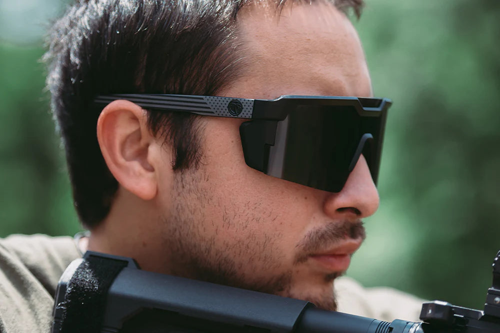 Future Tech | SOCOM Black Frame - Black Lens Front View