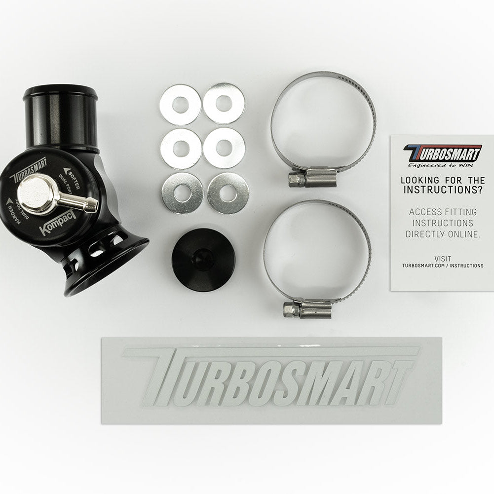 Kompact Dual Port Blow Off Valve suit 34mm Inlet Fitting Front View