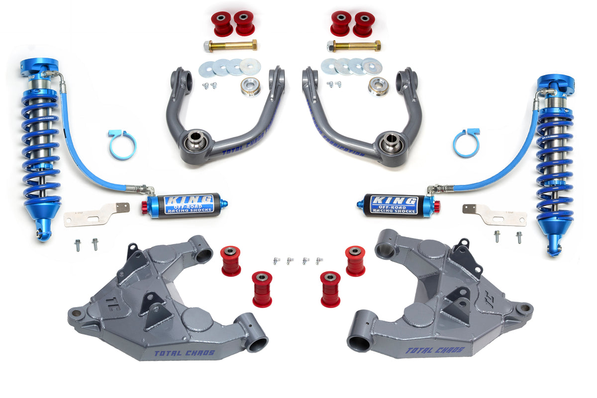 2000-2003 TUNDRA MID TRAVEL LIFT KIT W/ ADJUSTABLE COILOVER 2.5 INCH DIAMETER SHOCKS W/ COMPRESSION ADJUSTERS - 1ST GEN TUNDRA