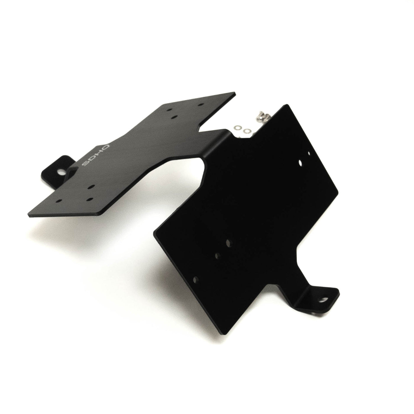 '24 Tacoma Switch Pros Power Module Mount display of included parts and hardware 