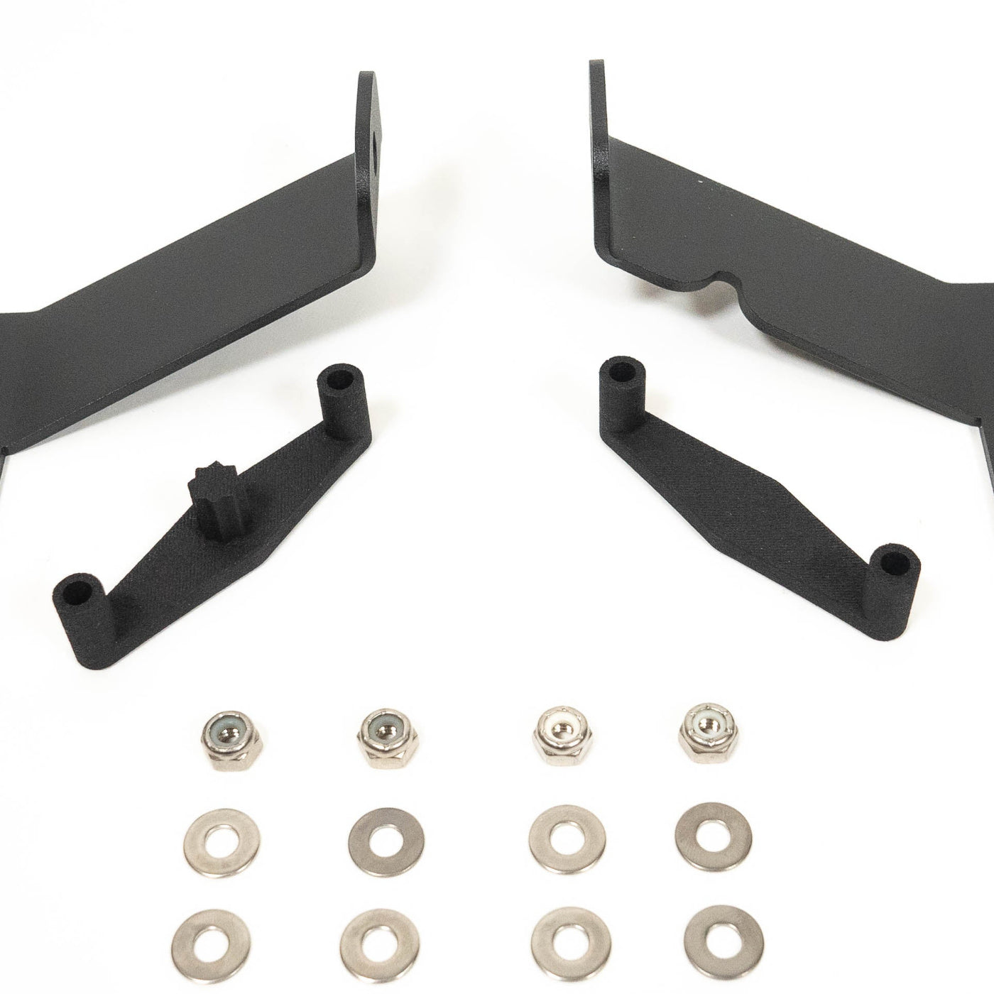 '24 Tacoma SR/SR5 Behind the Grille Light Mounting Kit display of included parts and hardware 