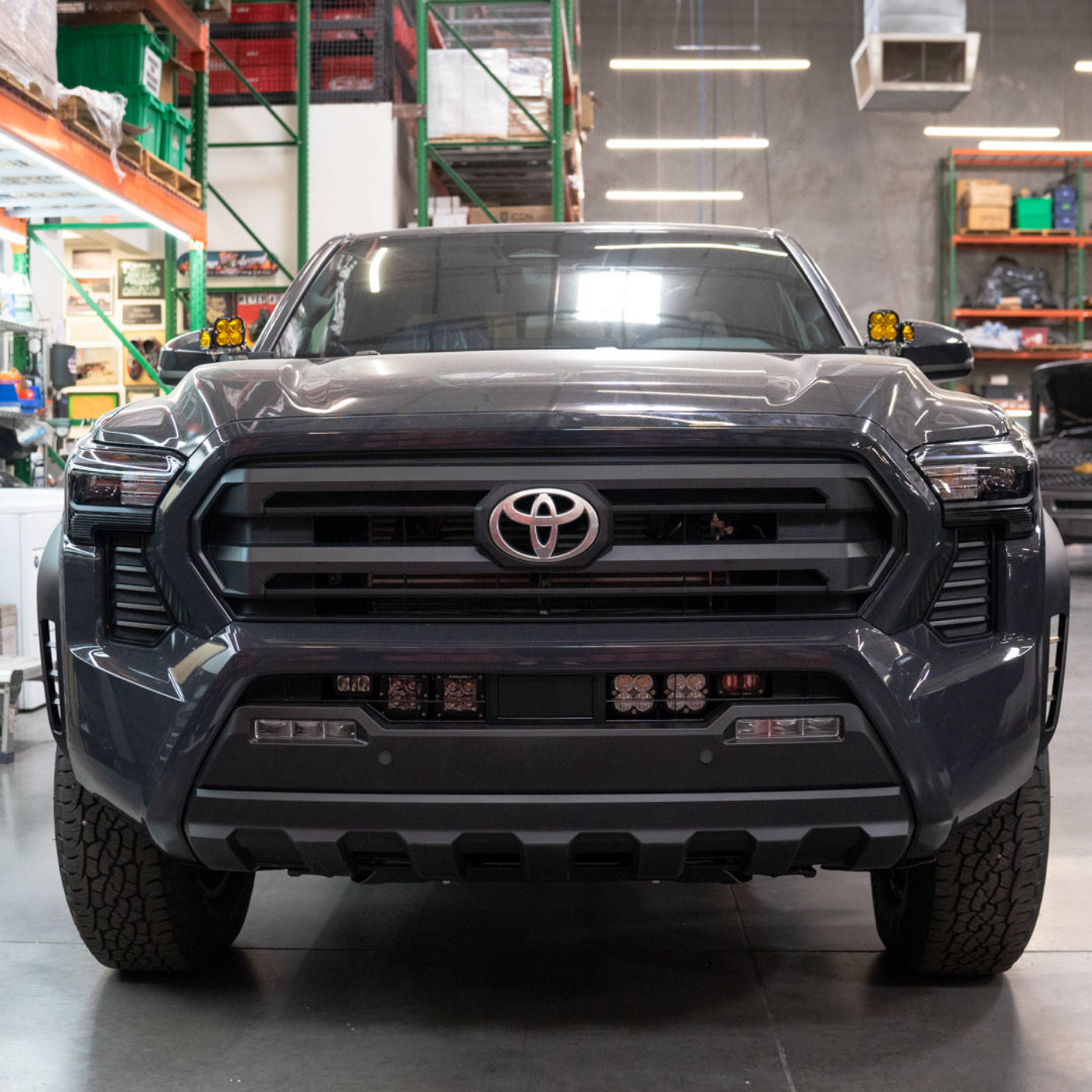 '24 Toyota Tacoma Bumper Light Mount installed 