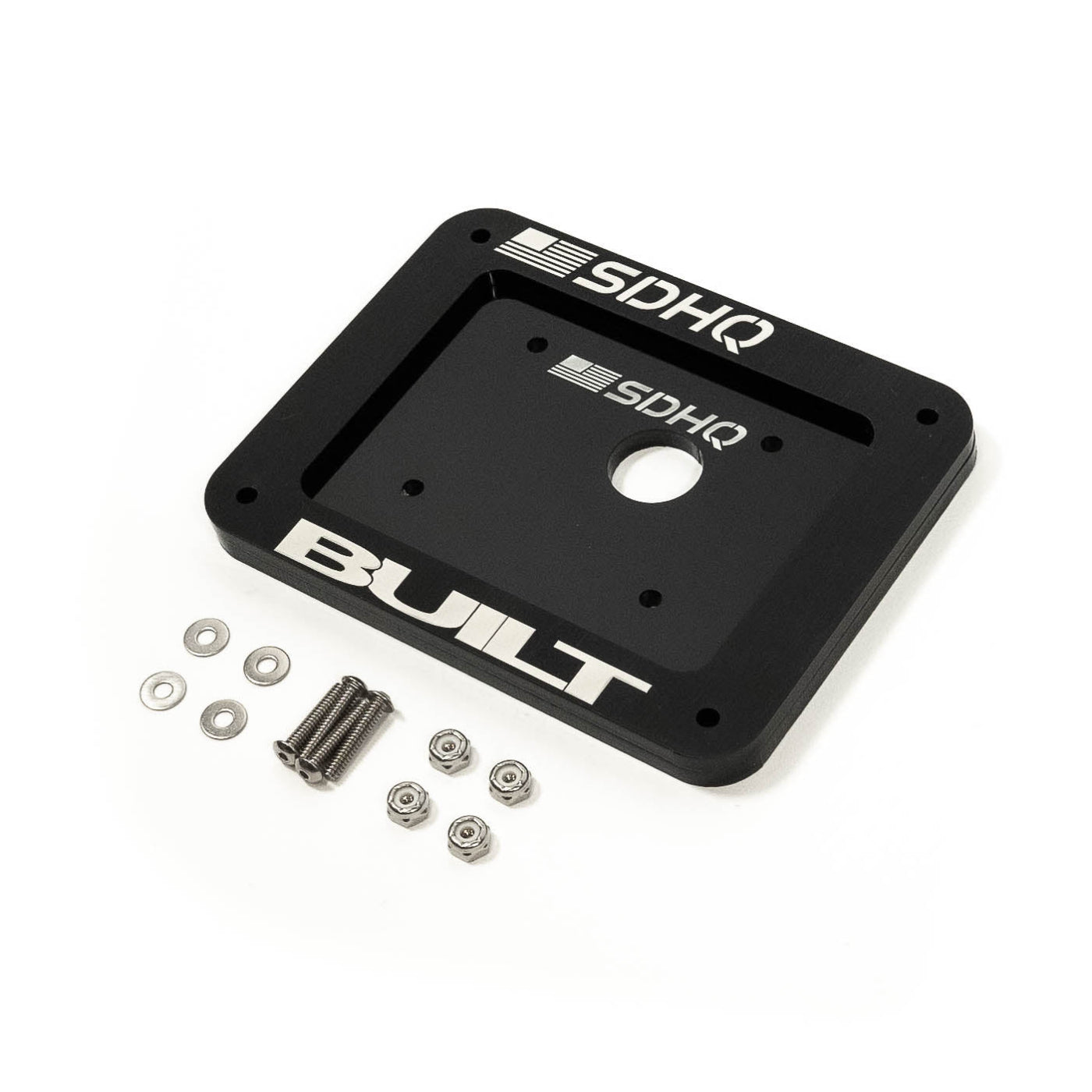 '16-23 Toyota Tacoma SDHQ Built Complete Overhead RCR-FORCE-12 Mounting Kit - display of included keypad mount parts and hardware 