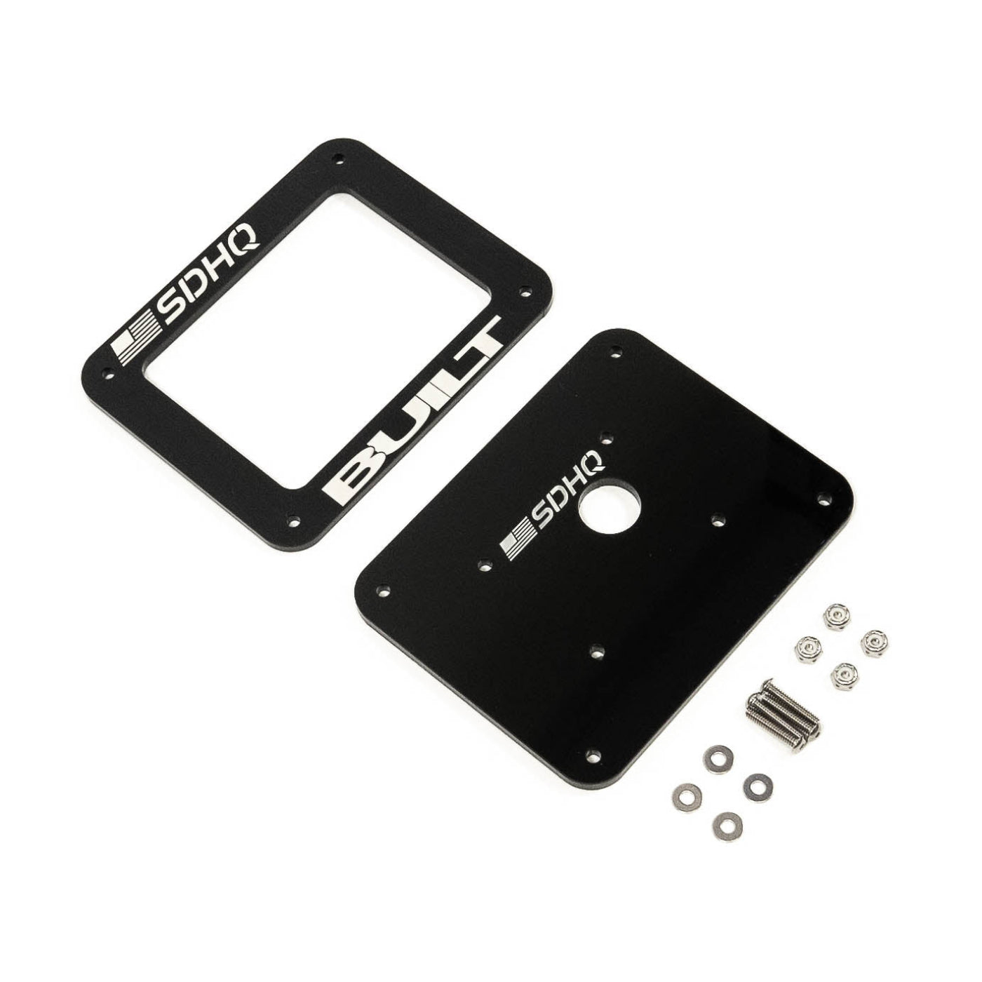 '16-23 Toyota Tacoma SDHQ Built Complete Overhead RCR-FORCE-12 Mounting Kit - display of included keypad mount parts and hardware 