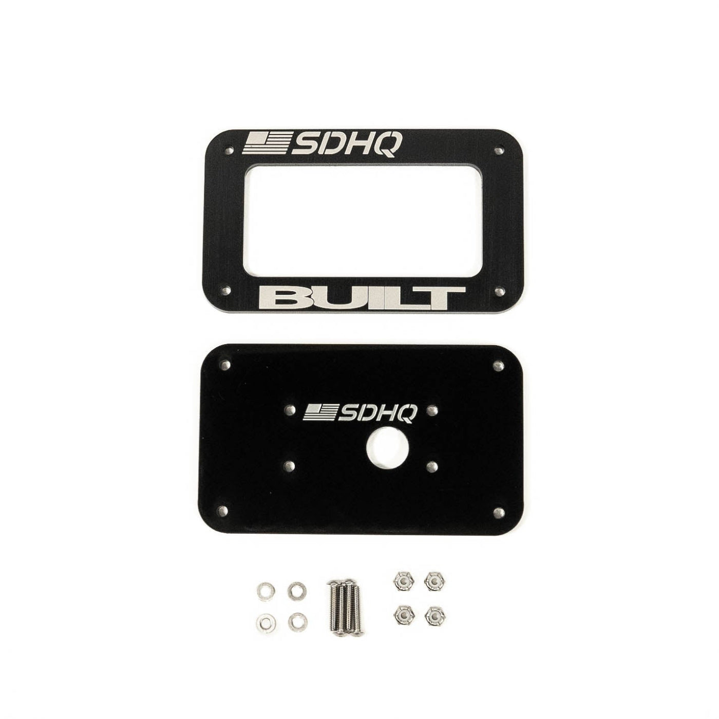 '16-23 Toyota Tacoma SDHQ Built Complete Overhead SP-9100 Mounting Kit display of included keypad mount parts and hardware 