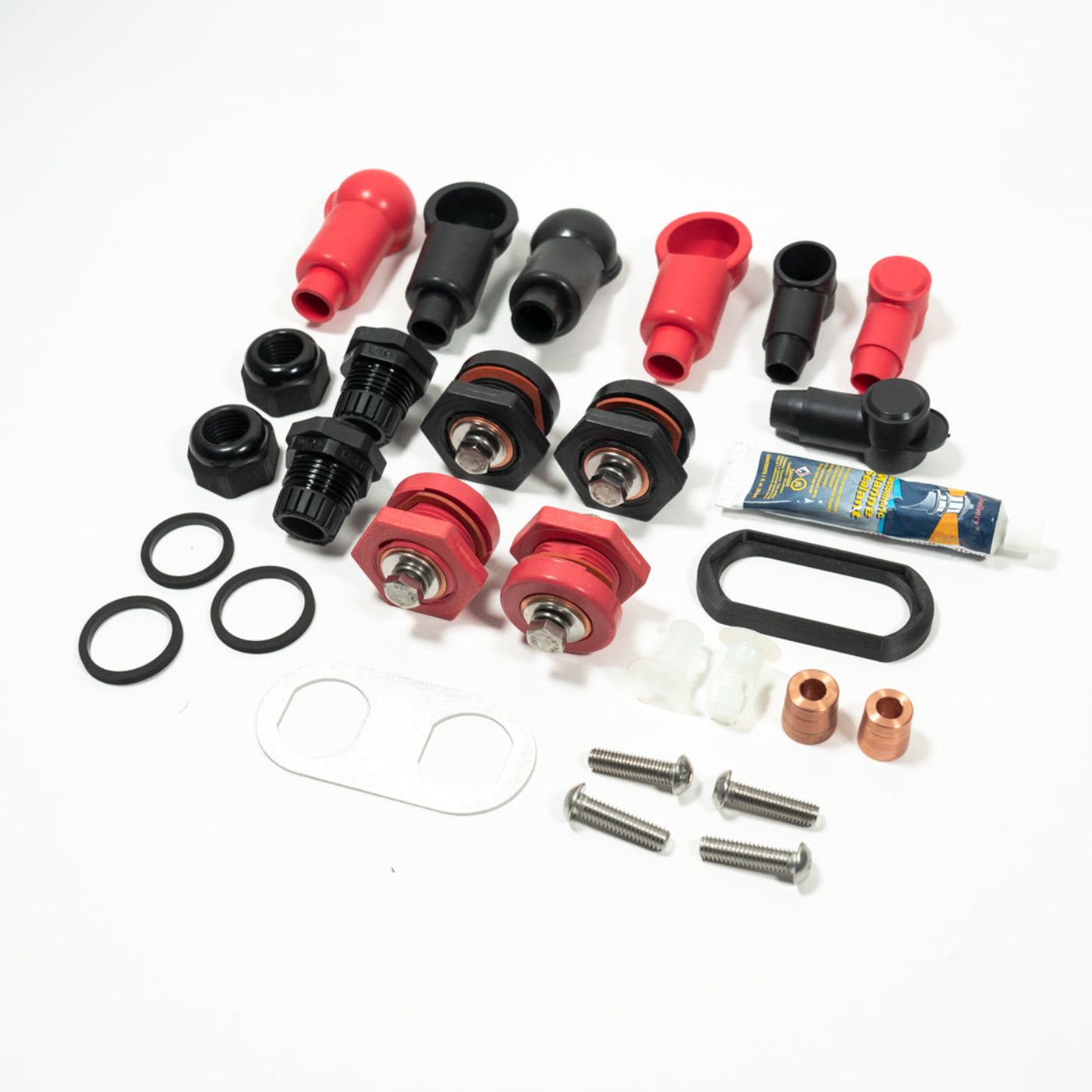 2023-2025 Toyota Sequoia SDHQ Built Under Hood Power Solution Kit display of included parts