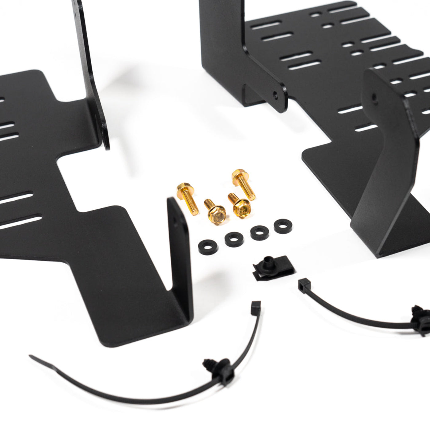 '22-24 Toyota Tundra/Sequoia SDHQ Built Behind the Grille 10" Light Bar Center Mount Option display of included parts and hardware 