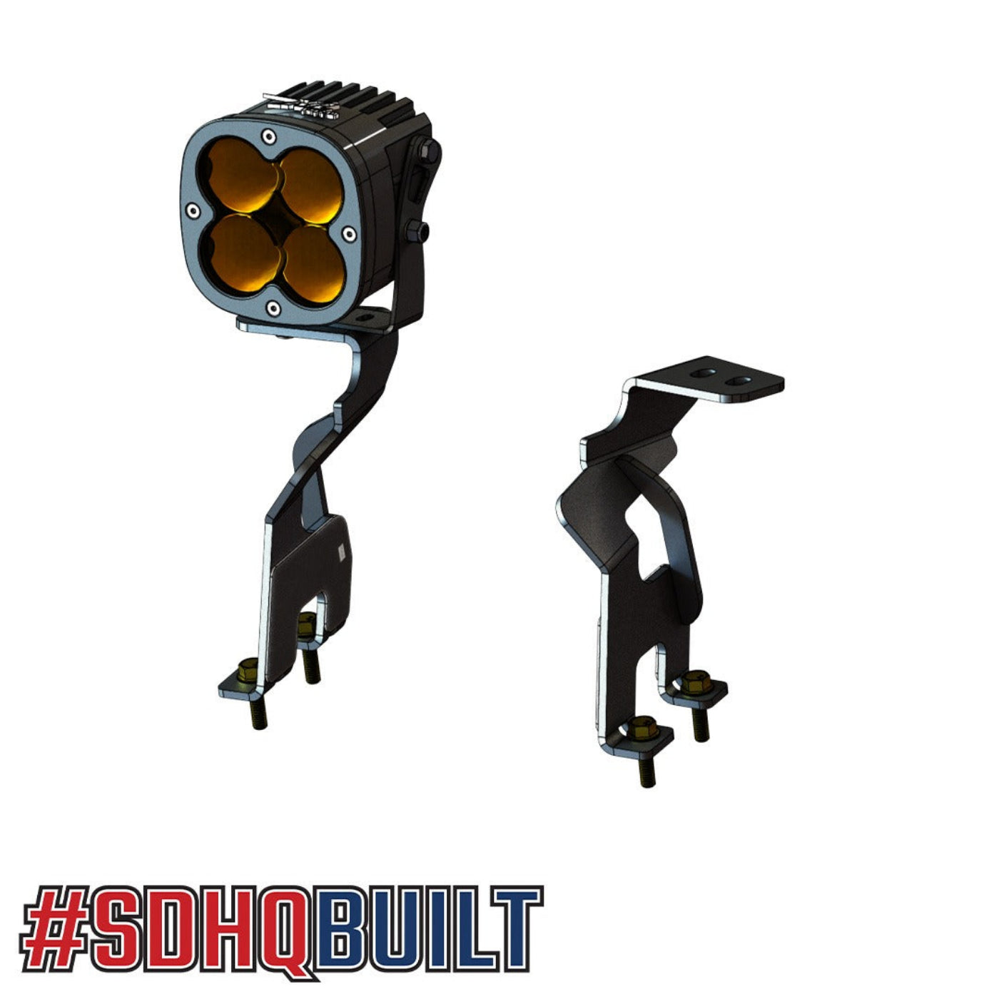 '22-26 Toyota Tundra SDHQ Built A-Pillar Light Mounts design with light