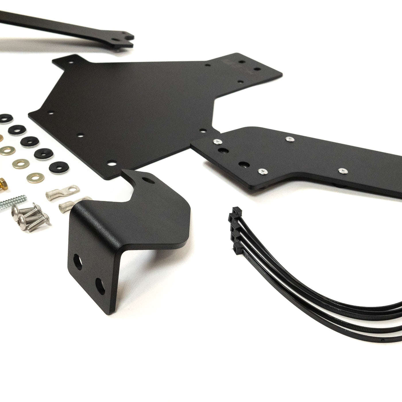 '22-25 Toyota Tundra Crew Max SDHQ Built ARB Twin Air Compressor Mount display of included parts and hardware 