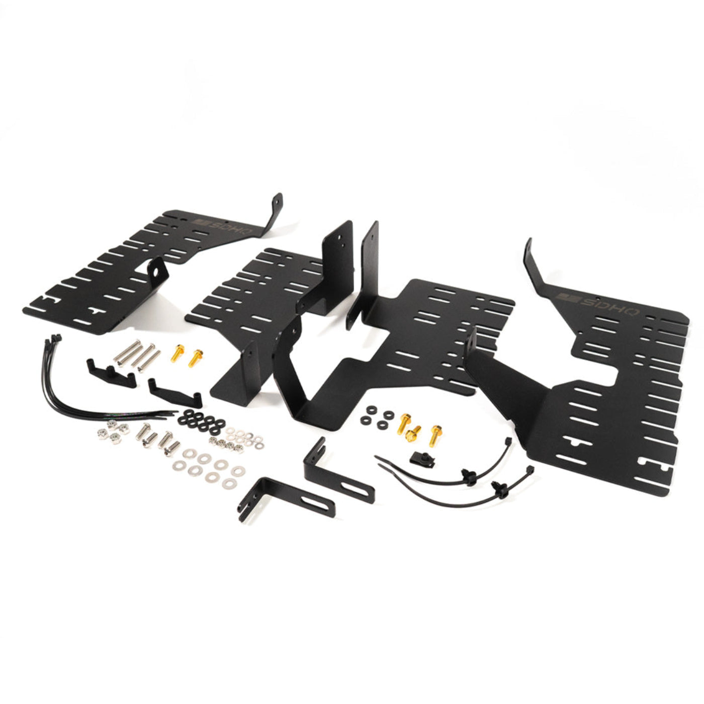 '22-25 Toyota Tundra/2023+ Sequoia SDHQ Built Behind the Grille Light Bar Mount display of included parts and hardware 