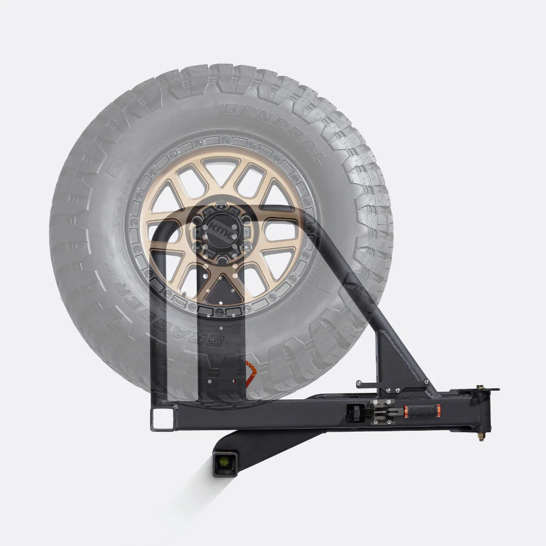 UltraSwing Short-Fit Spare Tire Hitch Mount | RiGd Supply Front View