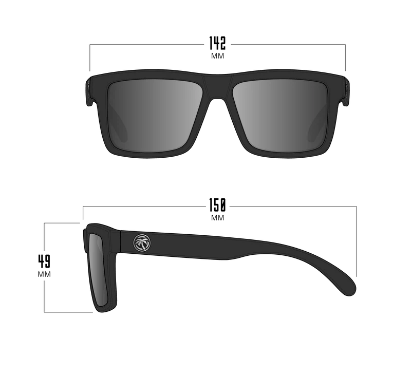 Vise H2O | Black Frame - Sunblast Polarized Lenses Front View
