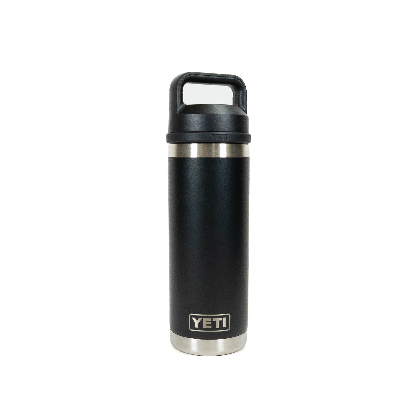 SDHQ Neon Sign Logo Yeti Rambler 18oz Water Bottle with Chug Cap | Black