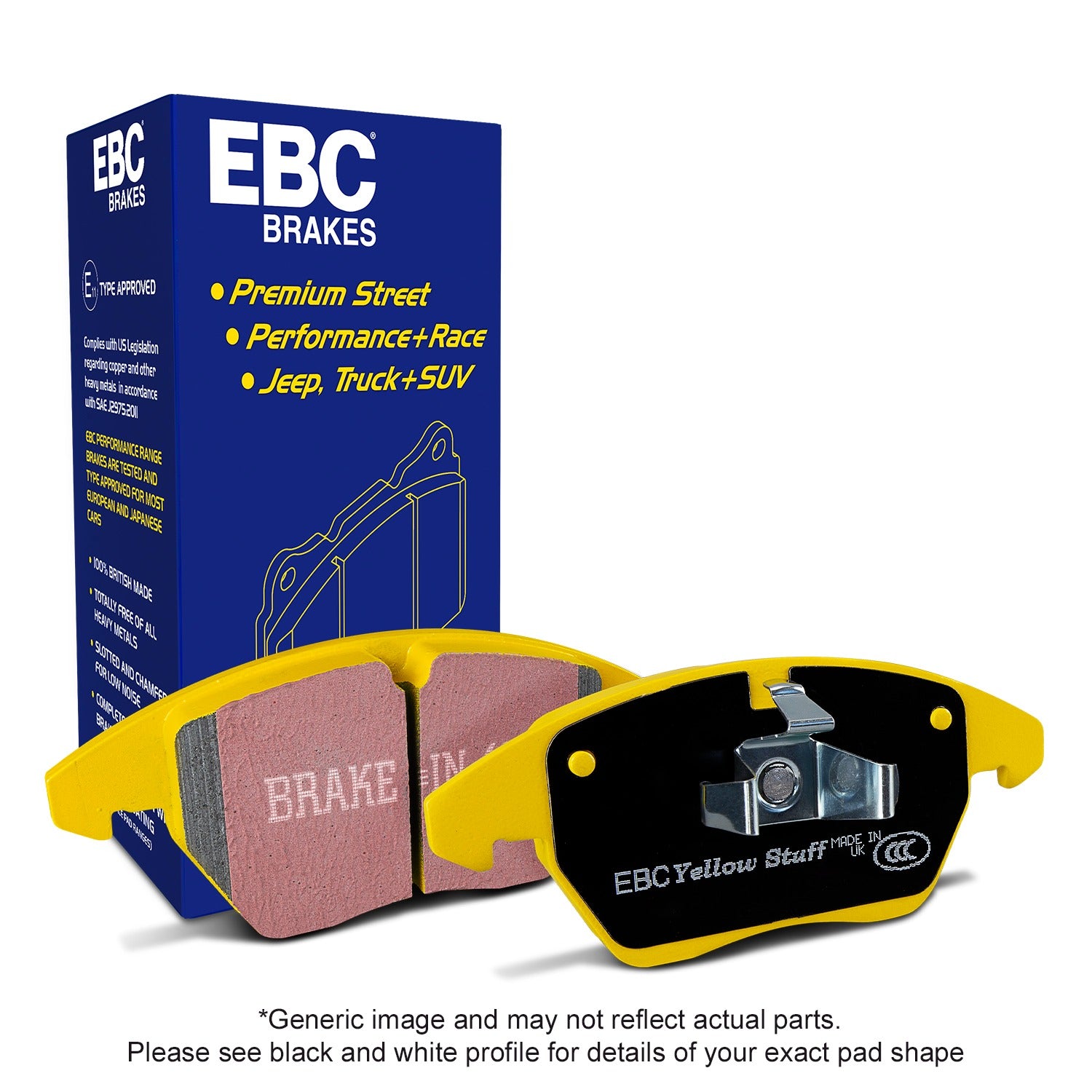 EBC 2021+ Ford Bronco (6th Generation) Yellowstuff Rear Brake Pads