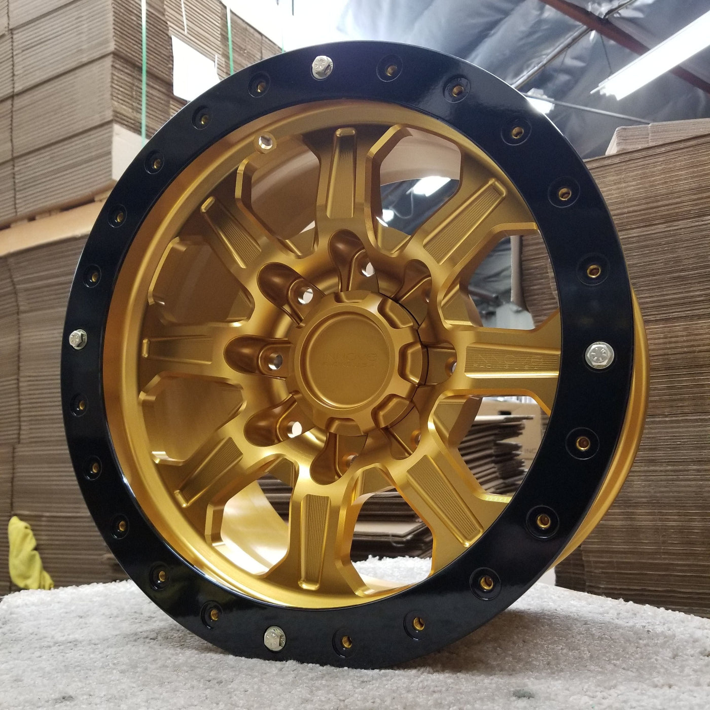 G500 Simulated Beadlock Wheel 17x8.5" 8 Lug - Standard Ring Front View