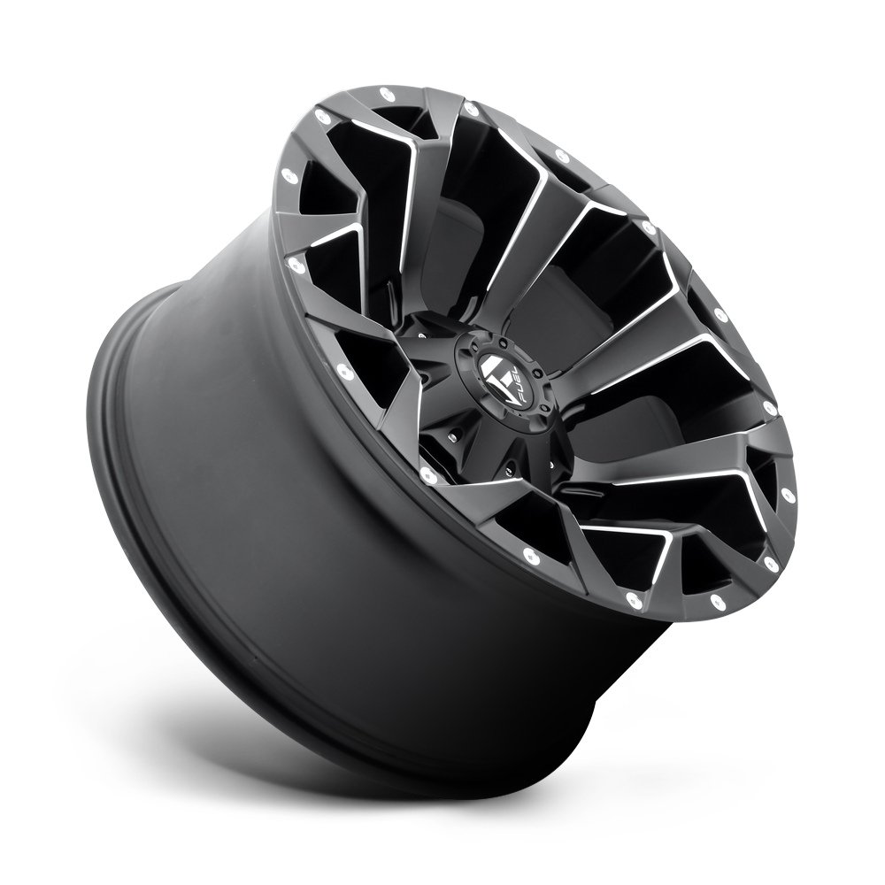 Fuel Wheels | ASSAULT Front View Black