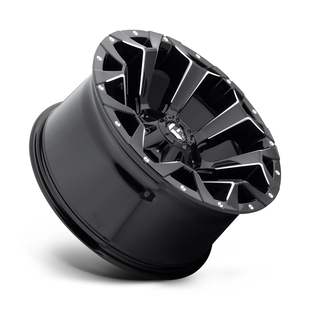 Fuel Wheels | ASSAULT Front View Black