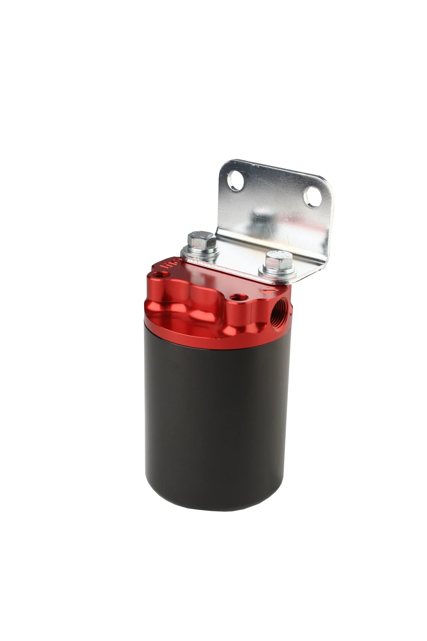 100 Micron Red/Black Canister Fuel Filter with Stainless Mesh Element