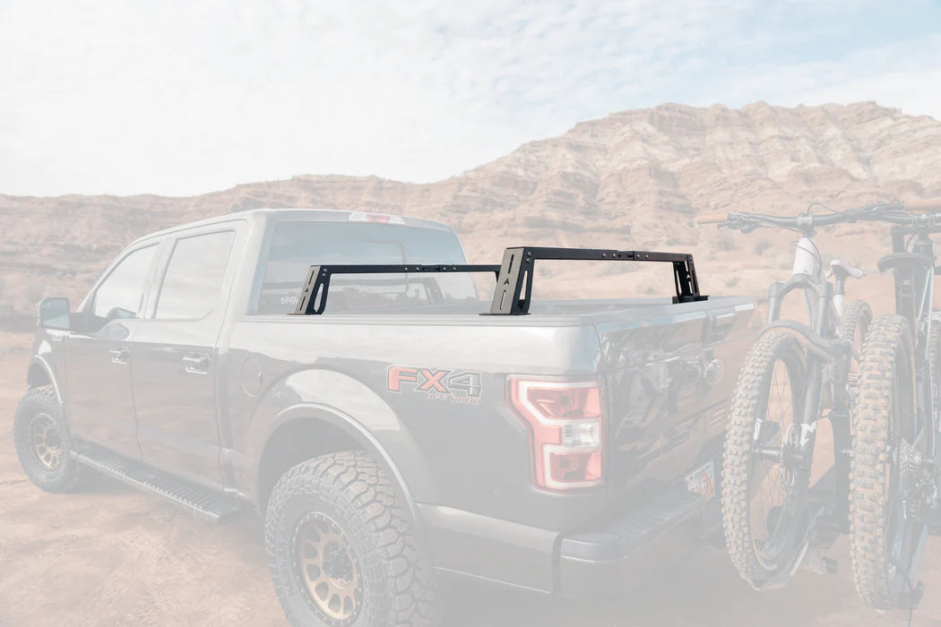 Universal Bed Bars Front View Black
