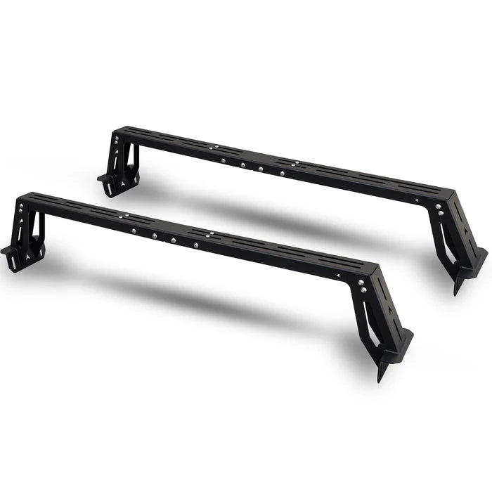 Universal Bed Bars Top View Black