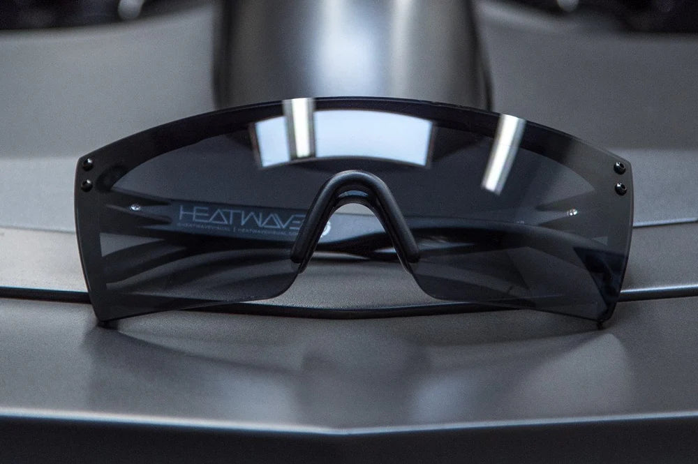 Lazer Face H2O | Black Frame - Black Lens Front View