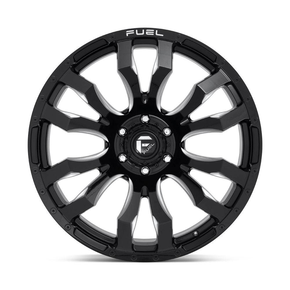 Fuel Wheels | BLITZ Front View Black