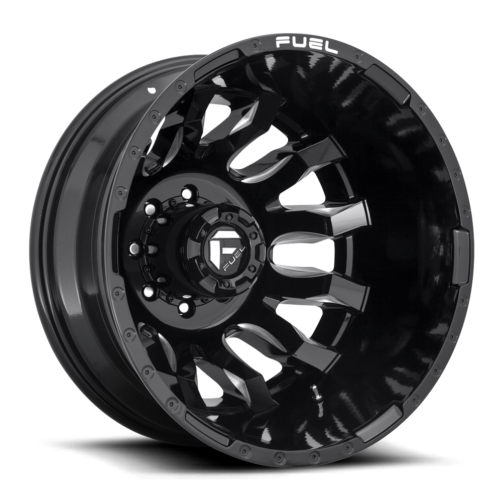 Fuel Wheels | BLITZ DUALLY Front View Black