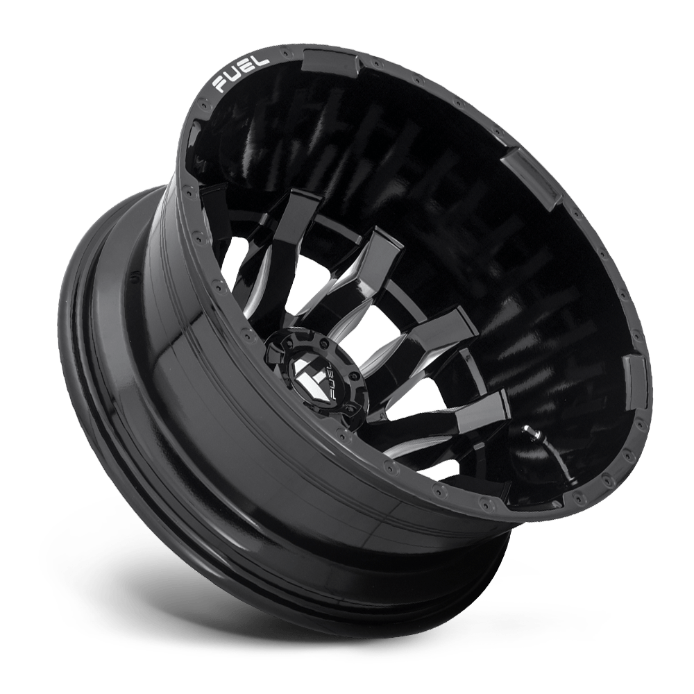 Fuel Wheels | BLITZ DUALLY Front View Black