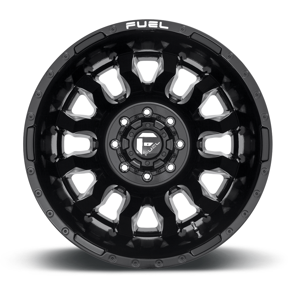 Fuel Wheels | BLITZ DUALLY Front View Black