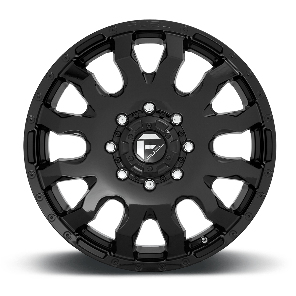 Fuel Wheels | BLITZ DUALLY Front View Black