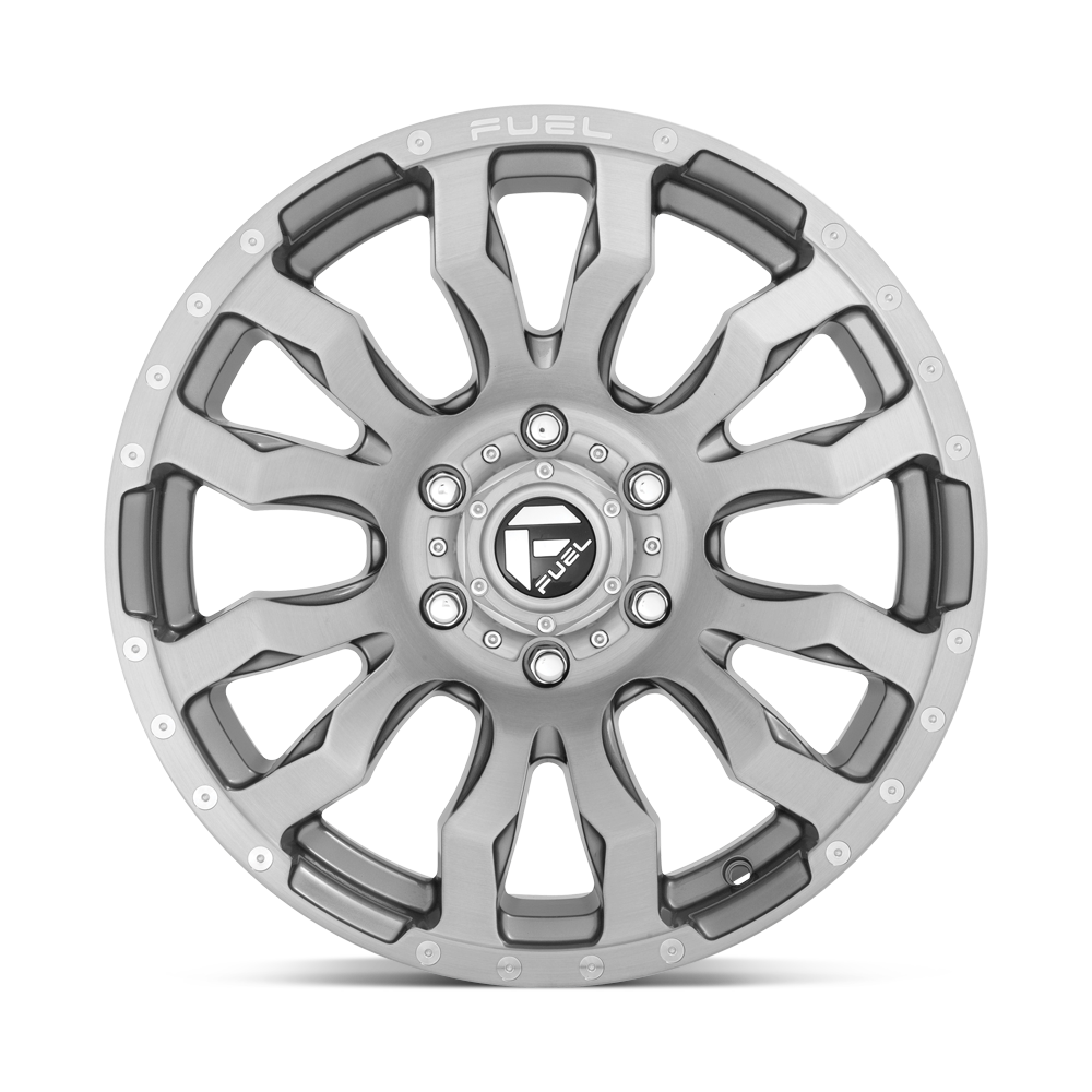 Fuel Wheels | BLITZ Front View Grey