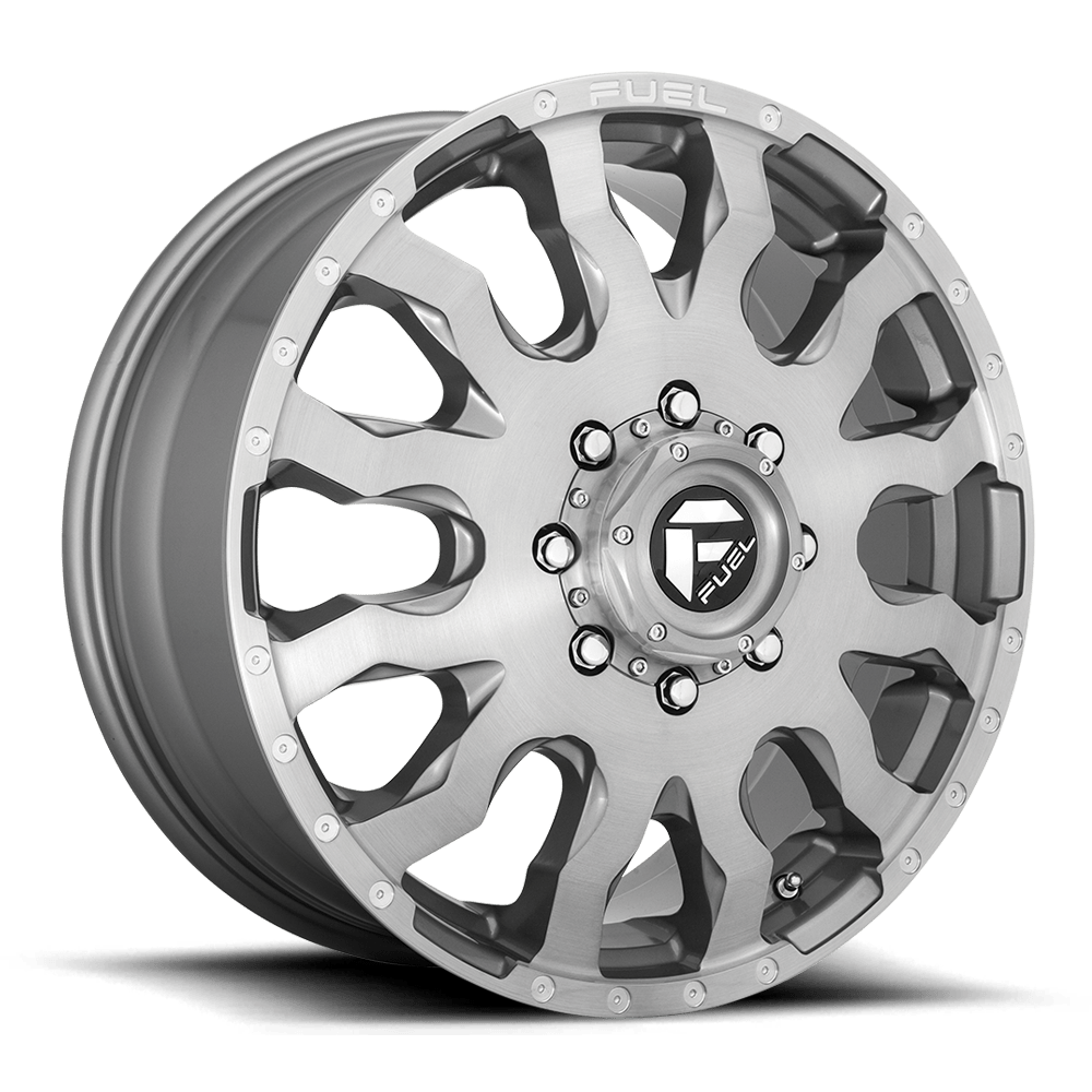 Fuel Wheels | BLITZ DUALLY Front View Silver